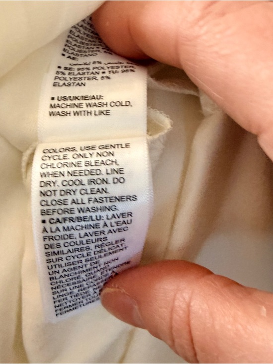 NWT lucyswhims x The Drop Ivory Button‑Up Blouse – Size L - Picture 13 of 14